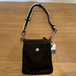 Coach Satin & Suede Crossbody